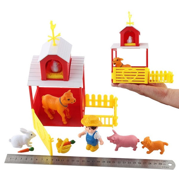 Farm set with animals and accessories - 500-908 - 922309