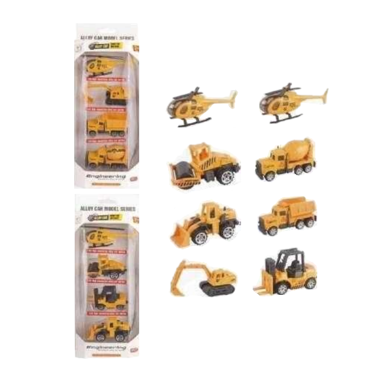 Σετ οχημάτα εργασίας - 4pcs - 6802 - 308131 - iThinksmart.gr