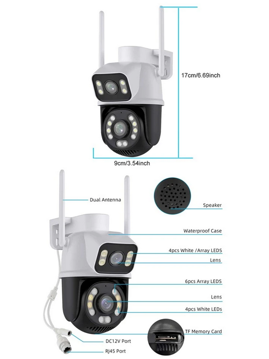 Κάμερα ασφαλείας IP Dual - Security Camera - WiFi - A25 600W - 310555