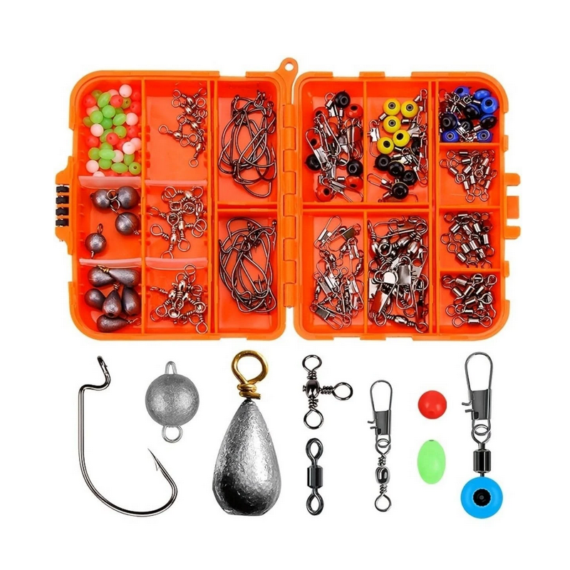 Set of fishing accessories in case - 026 - 165pcs - 31805