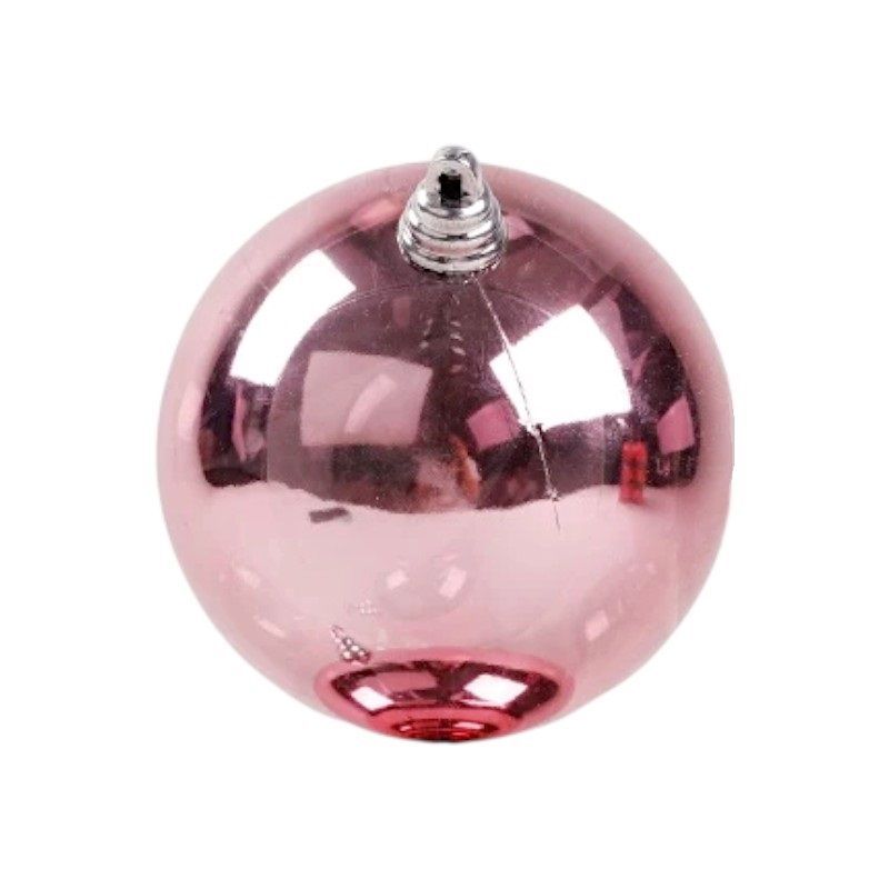 Christmas ball - 15cm - 1pc - 326147 - Pink