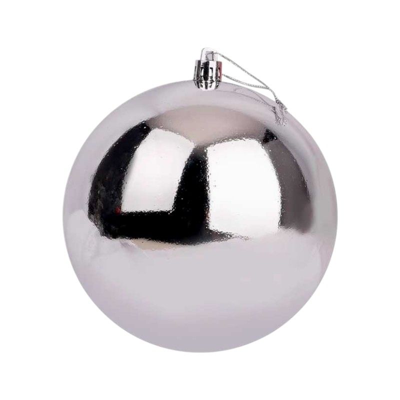 Χριστουγεννιάτικη μπάλα - 15cm - 1pc - 326147 - Silver
