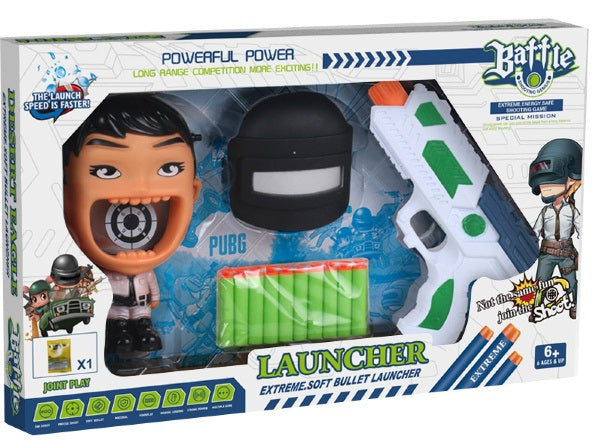 Children's gun with soft bullets and target - Soft Gun - 502-5 - EVA - 308322