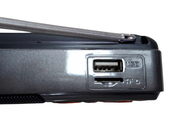 Επαναφορτιζόμενο ραδιόφωνο με Bluetooth - PR-808BT - 241335 - Grey