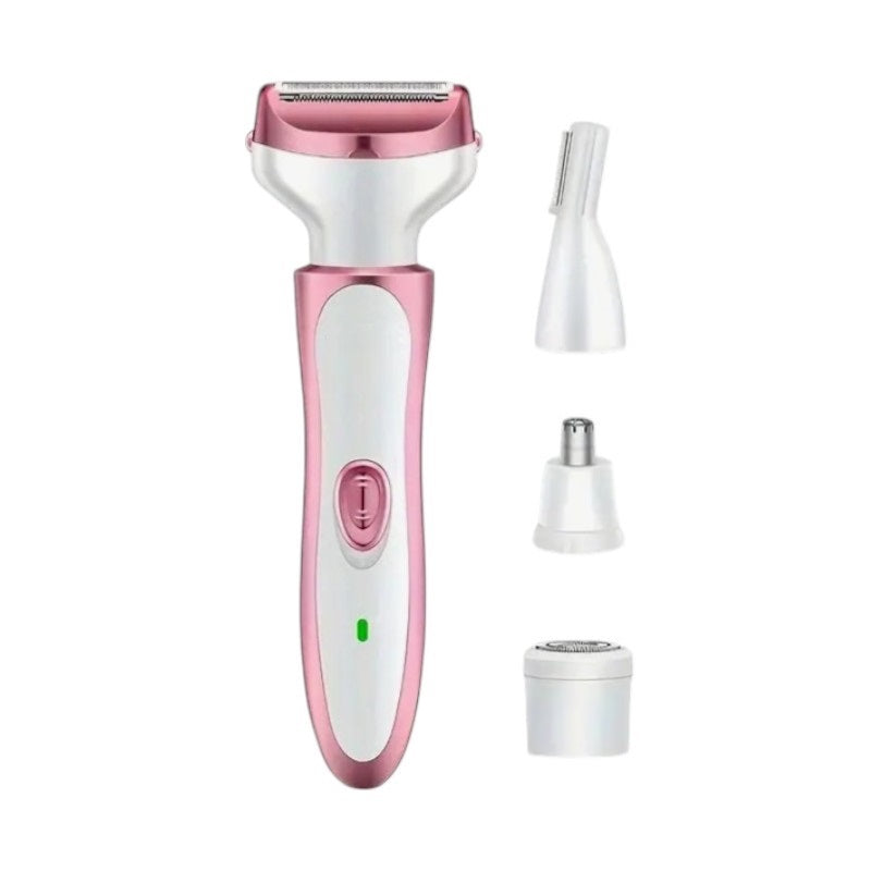 Face-body shaver - 4 in 1 - KM-7114 - Kemei - Pink