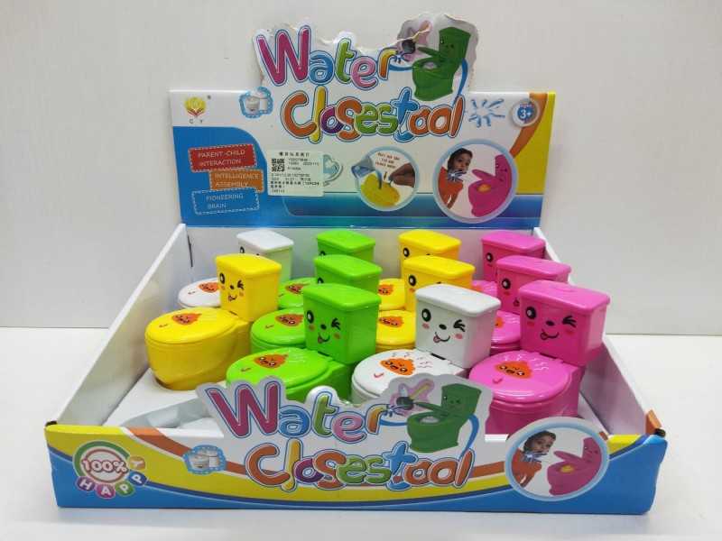 Παιχνίδι τουαλέτα mini που εκτοξεύει νερό - Σετ 12pcs - R1406A - 917564