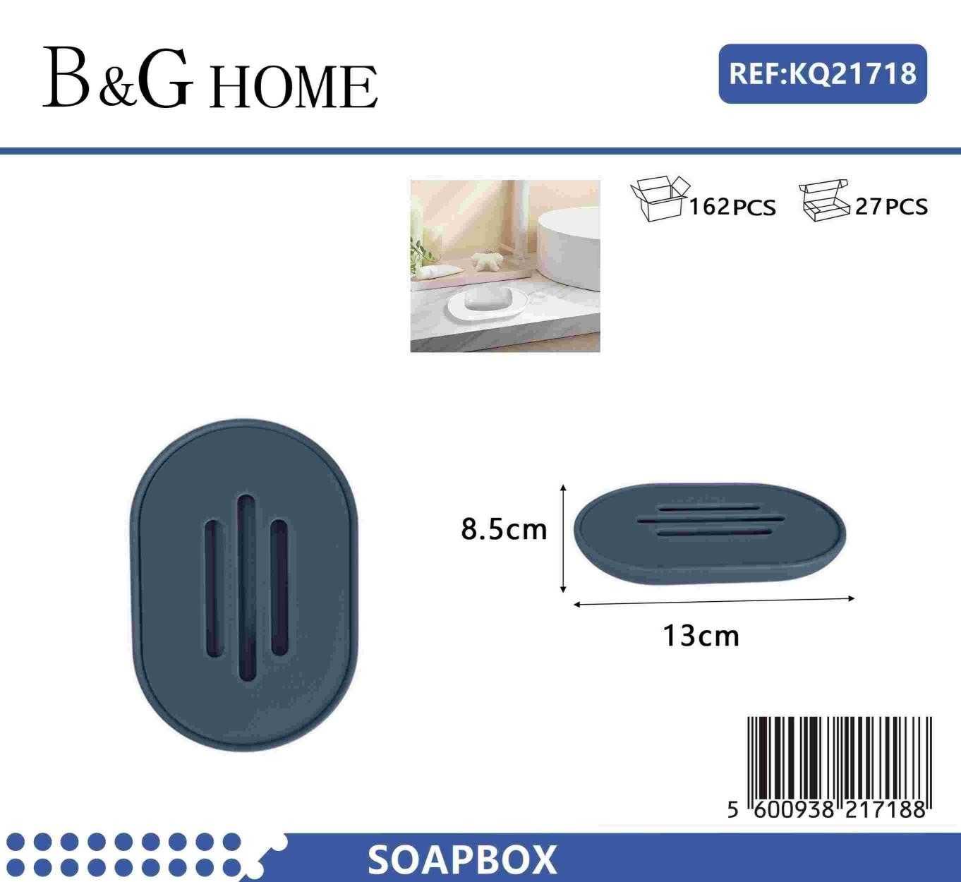 Σαπουνοθήκες μπάνιου πλαστικές σε σετ 5Χ - Blue - 21718