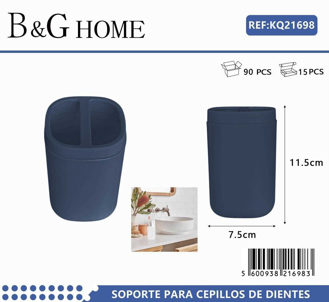 Θήκες οδοντόβουρτσας πλαστικές σε σετ 5Χ - Blue - 21698