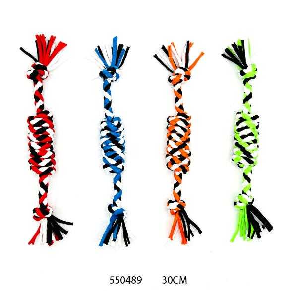 Παιχνίδι σκύλου σχοινί με κόμπους - 30cm - 12pcs - 550489