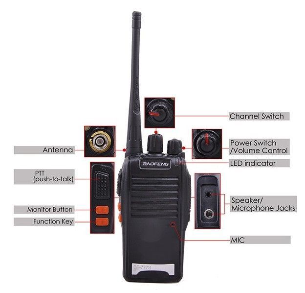 Φορητός πομποδέκτης – BF-777S - Baofeng - 407772