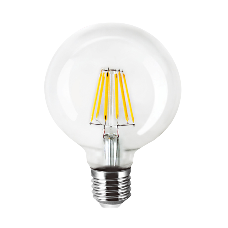 Λάμπα LED Filament φούσκα - G125 - Ε27 - 6W - 431749