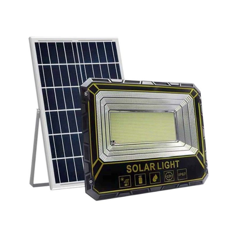 Solar LED floodlight with panel - 500W - IP67 - 434085