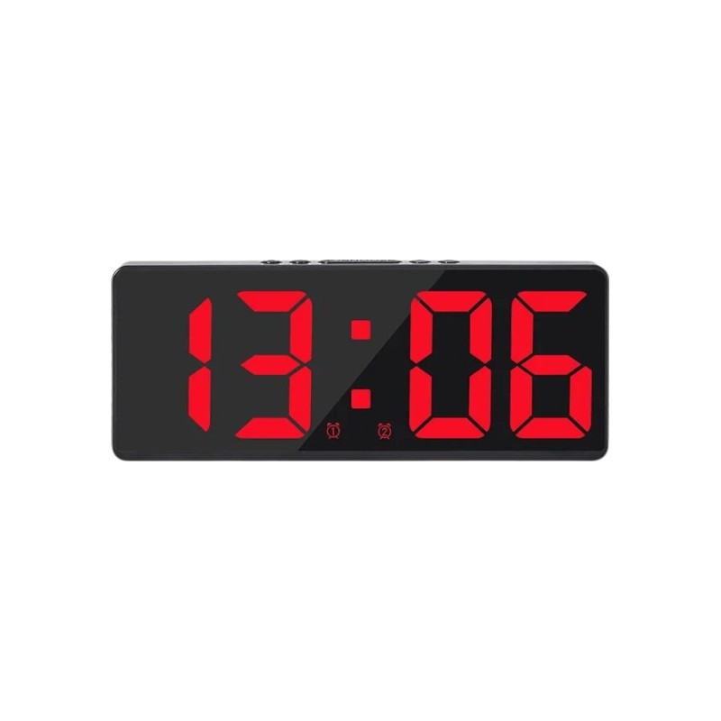 Digital Clock - Alarm Clock - 6628 - 466288 - Red Light