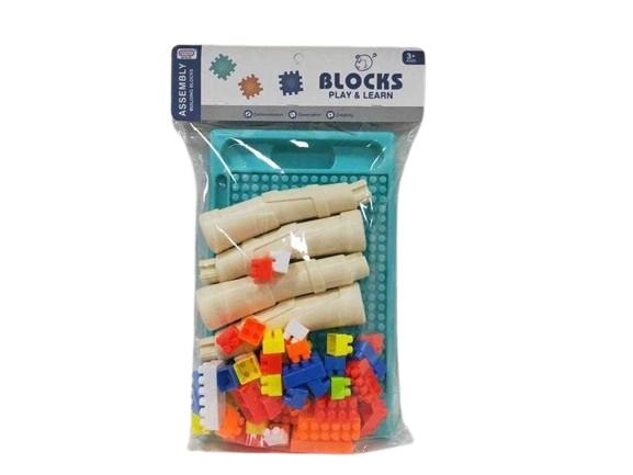 DIY construction bench with bricks - 50pcs - 6688-8 - 493795