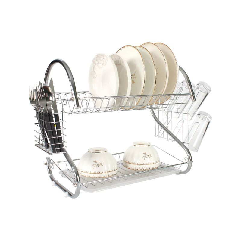 Double-deck dish drainer - WL264-51S - 51cm - 521308