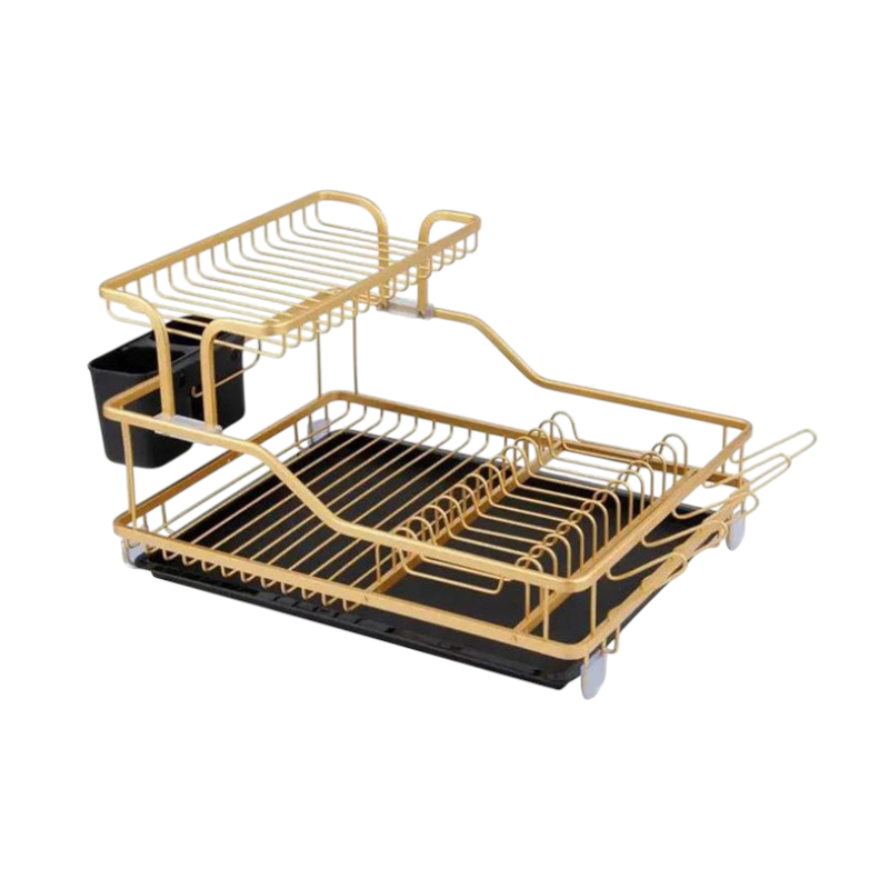 Double-deck dish drainer - 3039 - 45*35*27cm - 521537