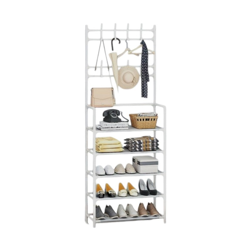 Floor hanger with shoe shelves - 6006-2 - 521766 - White