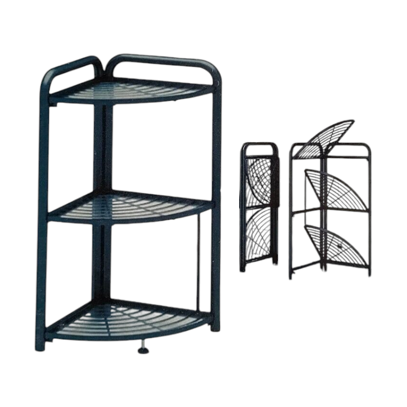 Folding 3-tier corner shelf - 1020 - 522046