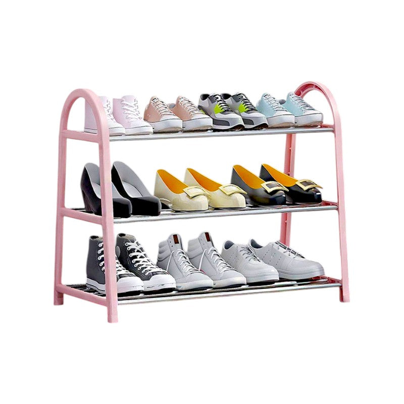 3-tier shoe rack - YH8810-3 - 522428 - Pink