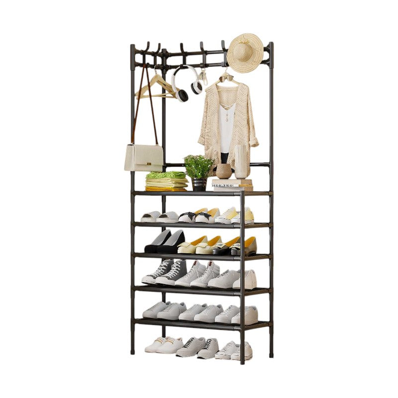 Floor hanger with shoe shelves - YH6607-5 - 522527 - Black