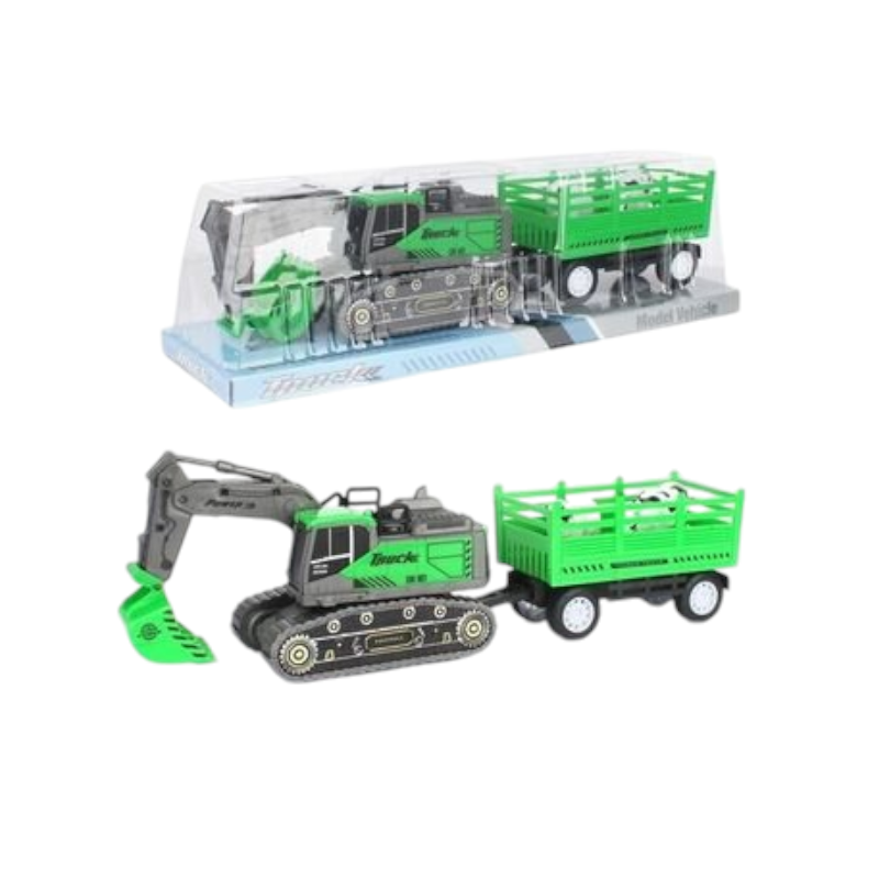 Children's vehicle with accessories - Excavator - 99753-1 - 524154