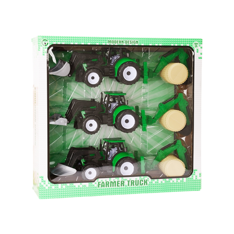 Farm vehicle set with accessories - 9977-10A - 524174