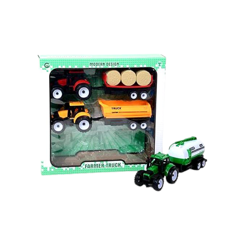 Farm vehicle set with accessories - 9971-20A - 525207