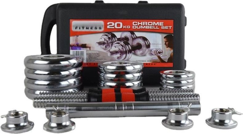 Σετ αλτήρες γυμναστικής με μπάρα - 20kg - 556646