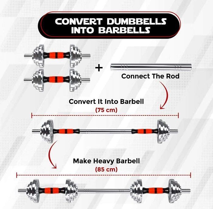 Σετ αλτήρες γυμναστικής με μπάρα - 30kg - 556647