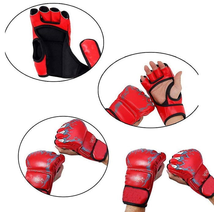 Γάντια πυγμαχίας κοφτά - 556712 - Red - iThinksmart.gr