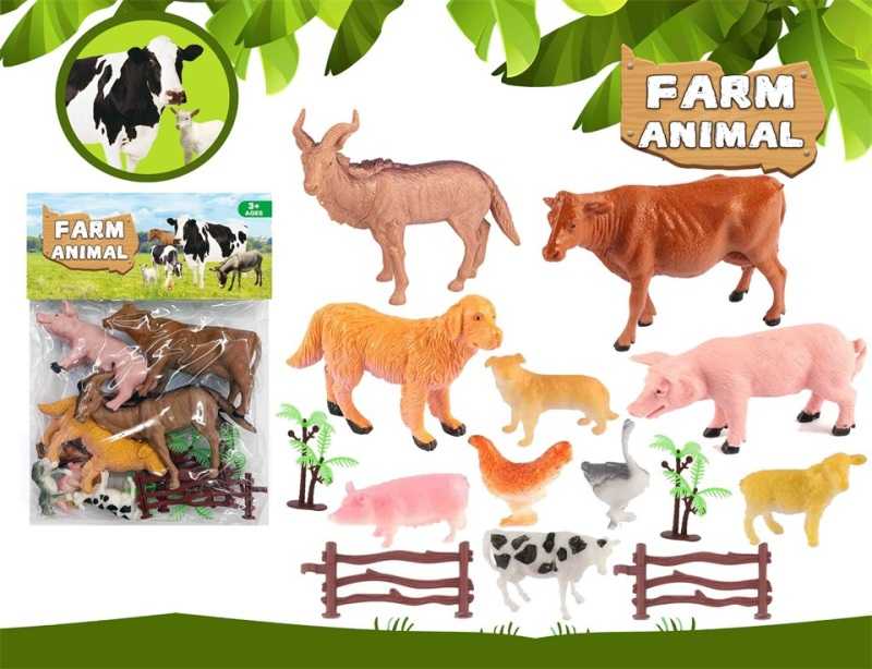 Σετ φιγούρες ζώων φάρμας - 14pcs - 026-41E - 917522