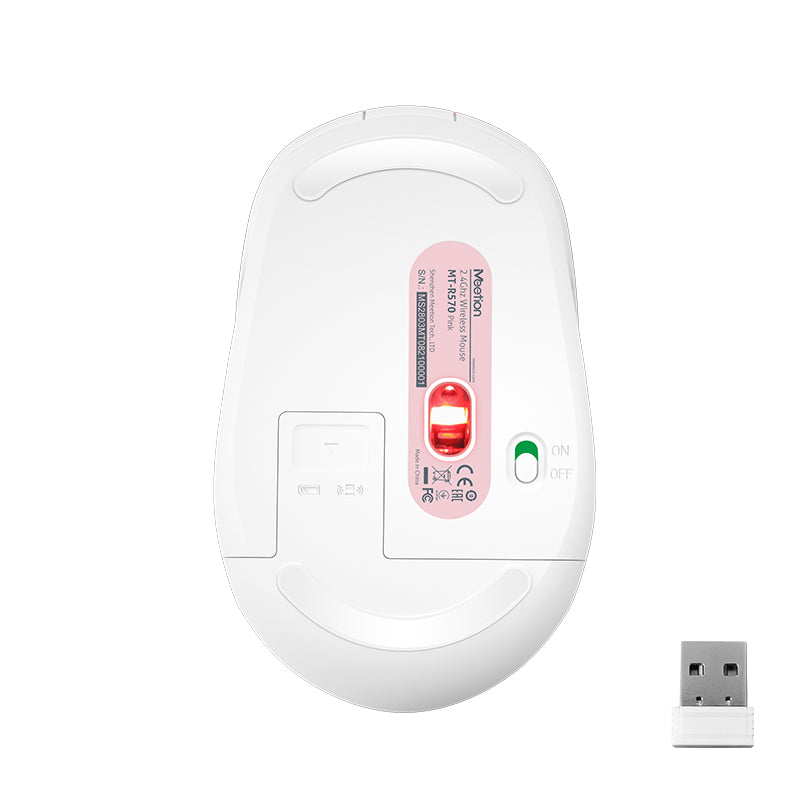 Meetion MT-R570 2.4G Wireless Mouse / Pink