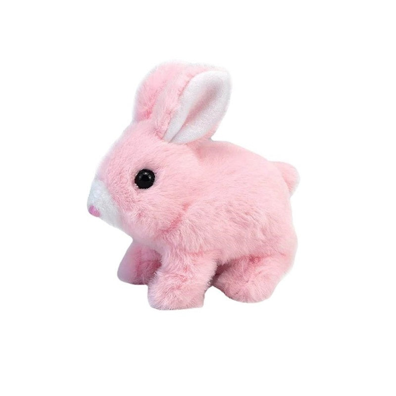 Plush bunny with movement and sound - YQ12 - 303758 - Pink