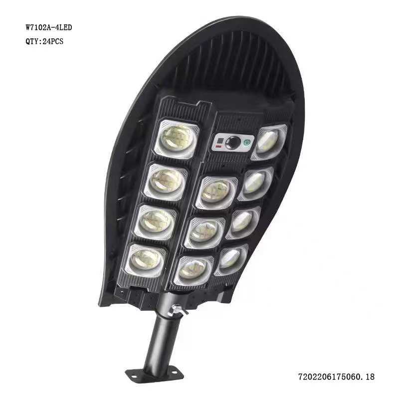 Solar LED floodlight with motion sensor - W7102A-4LED - 175060