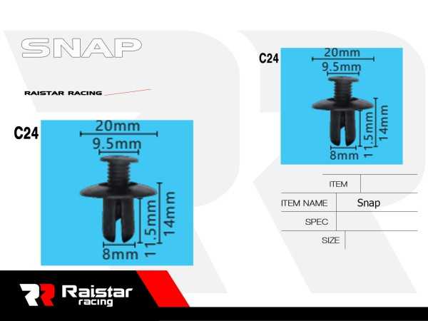 Σετ συνδετήρες αυτοκινήτου - 10pcs - R-F16101-07 - 180864 - iThinksmart.gr