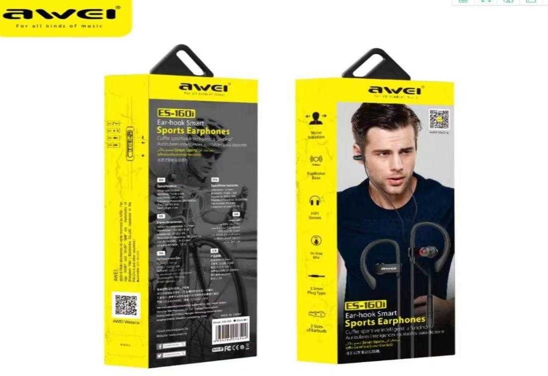 Ενσύρματα ακουστικά - 60i - AWEI - 016544 - Black - iThinksmart.gr