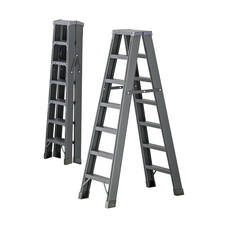 Folding aluminum ladder - 342-7 - 611141