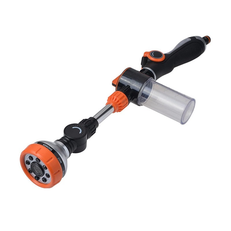 Hose watering gun with soap container - 8in1 - 6203 - 615405