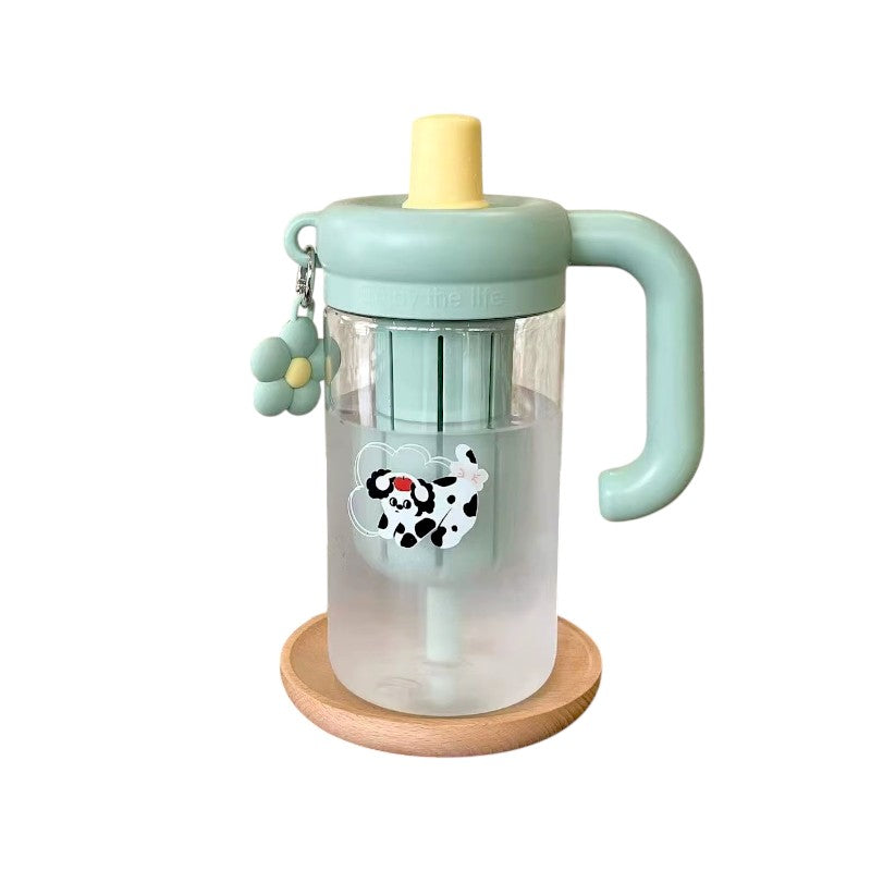Portable plastic water bottle - 780ml - 616304 - Green