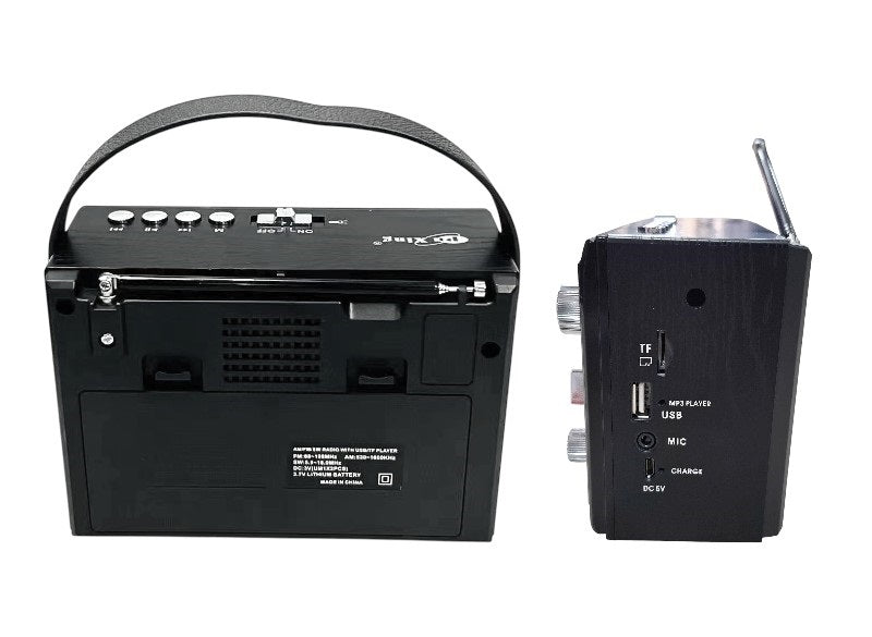 Επαναφορτιζόμενο ραδιόφωνο - PX-61BT - 617156 - Black