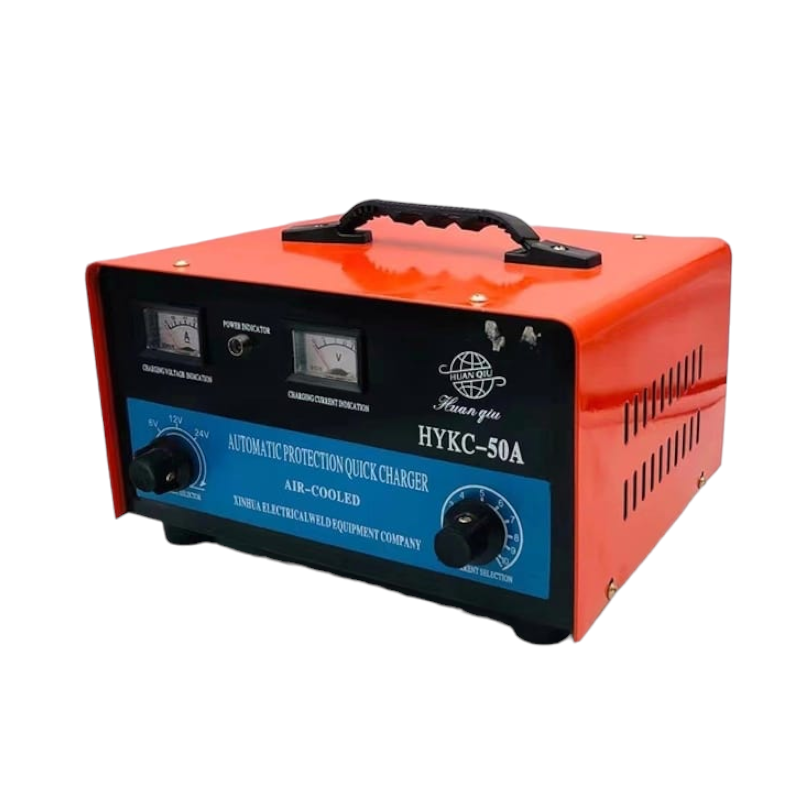Vehicle battery charger and voltage tester - CD263518-2 - 50A - 6/12/24V - 635188