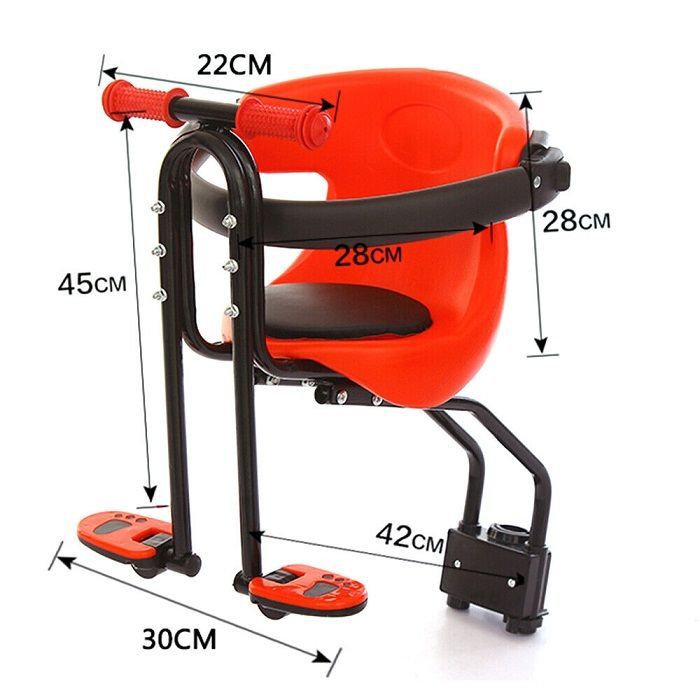 Child bicycle seat front - S70-57 - 652947 - Red