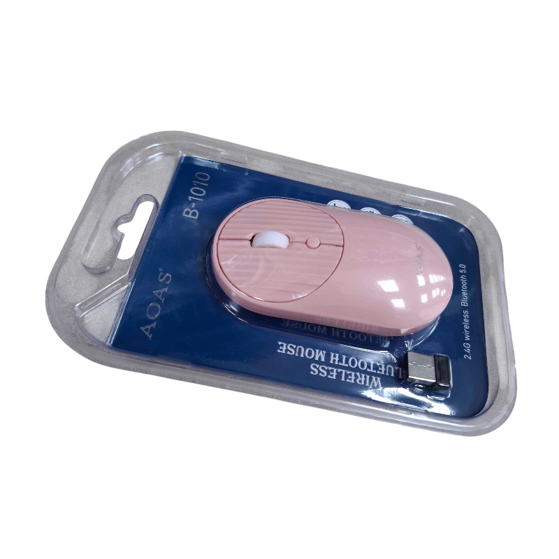 Wireless PC mouse - B1010 - AOAS - 654863 - Pink