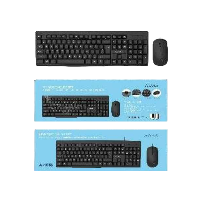 Wired PC Keyboard and Mouse - A1016 - AOAS - 654900