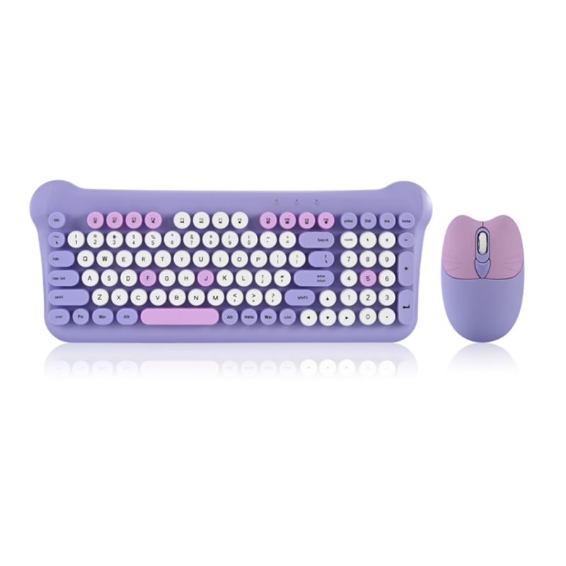 Wireless PC Keyboard and Mouse - AS212 - AOAS - 655006 - Purple