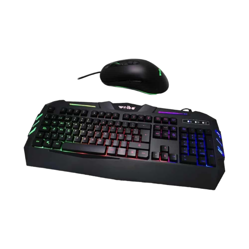 Wired Gaming Keyboard and Mouse - LED RGB - WB520 - Weibo - 655204
