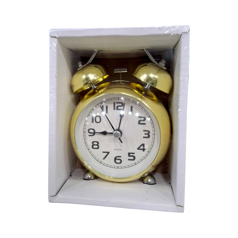 Table clock - Alarm clock - 670-6 - 820162 - Gold