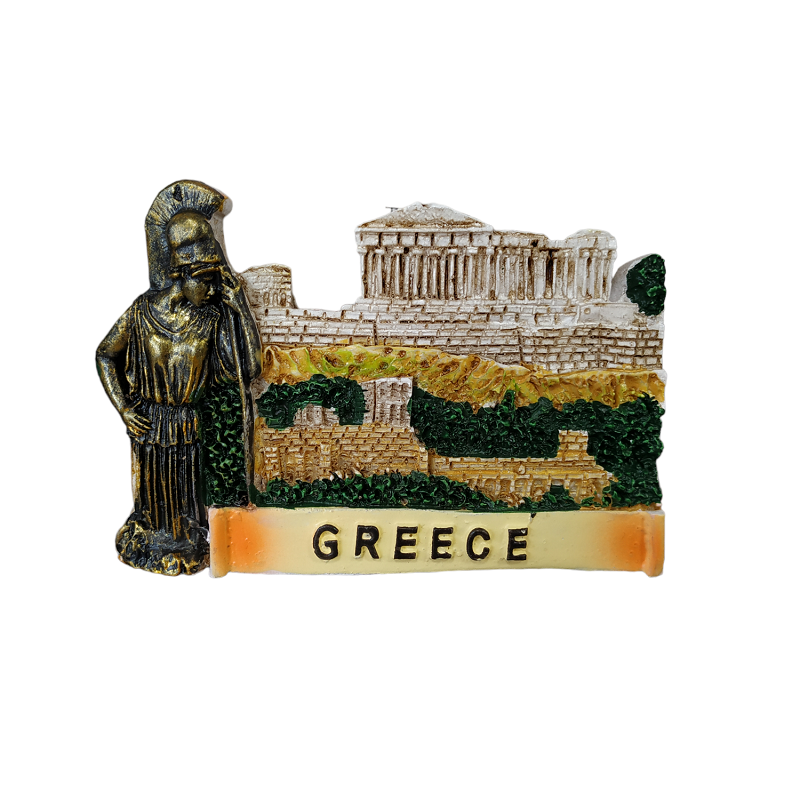 Tourist Souvenir Magnet - Set of 12pcs - Resin Magnet - Athens/Greece - 678037