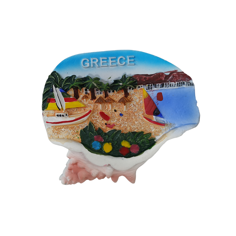 Tourist Souvenir Magnet – Set of 12pcs - Resin Magnet - Greece - 678054