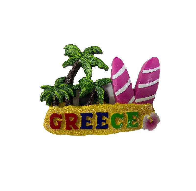 Tourist Souvenir Magnet – Set of 12pcs - Resin Magnet - Greece - 678057
